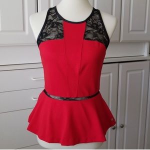 Large GUESS peplum top
